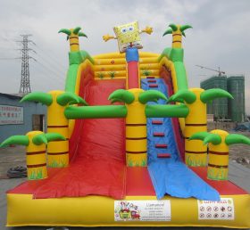 T8-1252 Deslizador inflable Bob Esponja