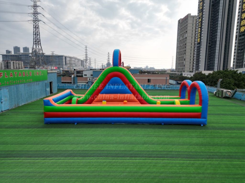 T8-324 Inflatable Giant Slide with Obstacle Course