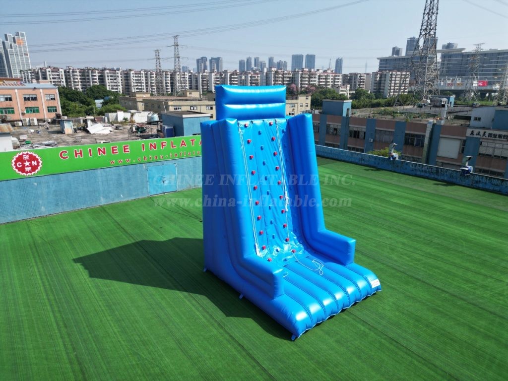 T11-1114 Blue Inflatable Climbing Wall