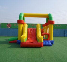 T2-3014 Trampolín inflable multifuncional y combinación de tobogán