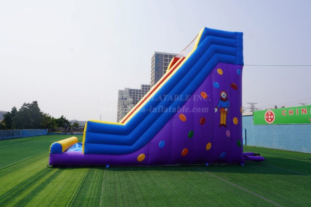 T8-486 Clown Inflatable Dry Slide