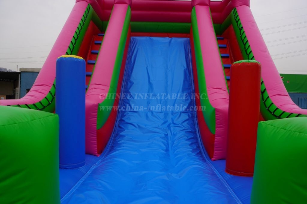 T8-1210 Funny Clown Inflatable Slides