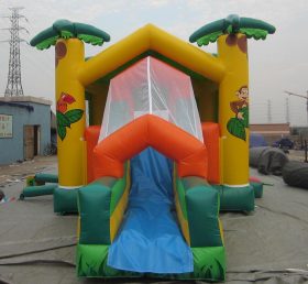 T2-849 Trampolín inflable con tema de jungla