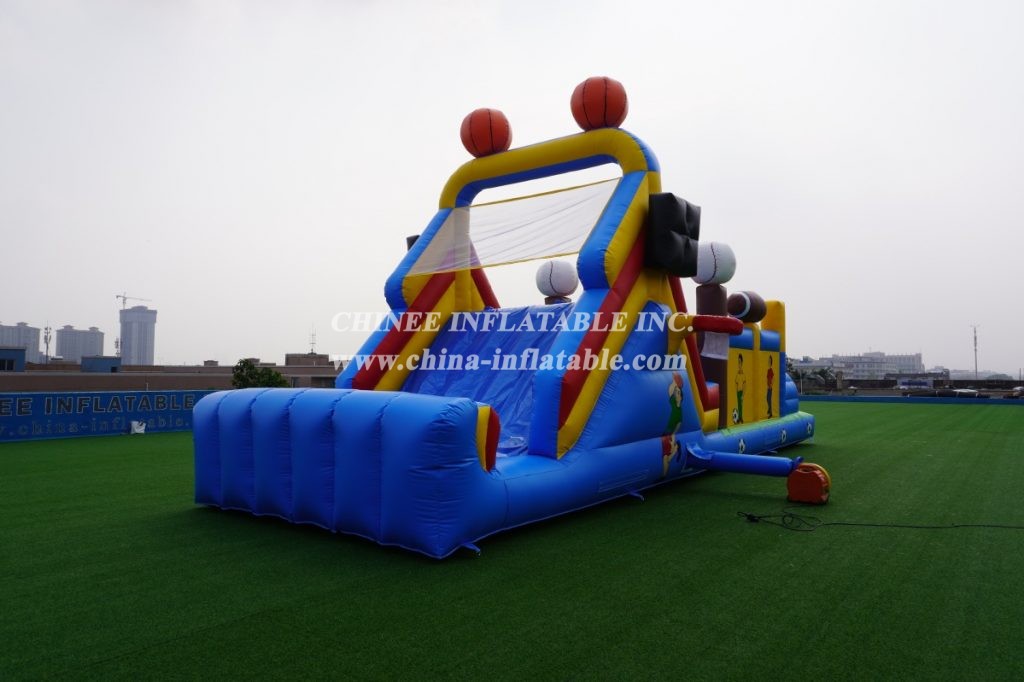 T7-404 Inflatable Soccer Ostacle Challenge Run