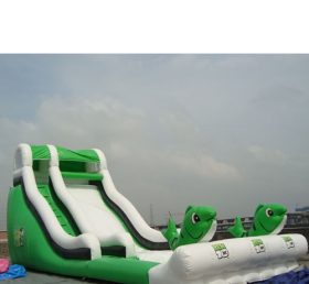 T8-1009 Deslizador inflable de pescado verde