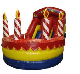 T8-470 Deslizamiento seco inflable de la fiesta de cumpleaños