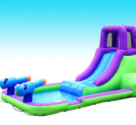 T8-571 Gigante tobogán de agua inflable de verano caliente