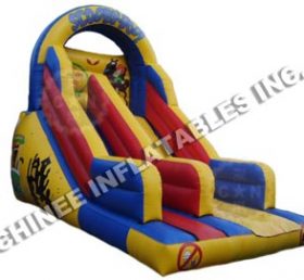 T8-597 Deslizador seco inflable gigante comercial