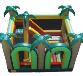 T2-1029 Trampolín inflable con tema de jungla