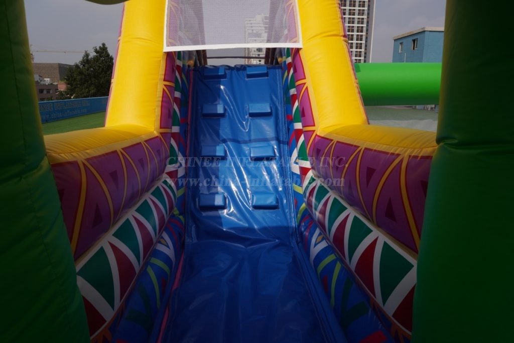 T6-438 Circus Themed Castle Large Clown Slide