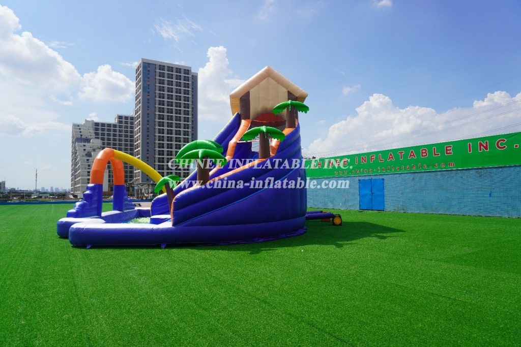 T6-608 Large Water Slide With Pool