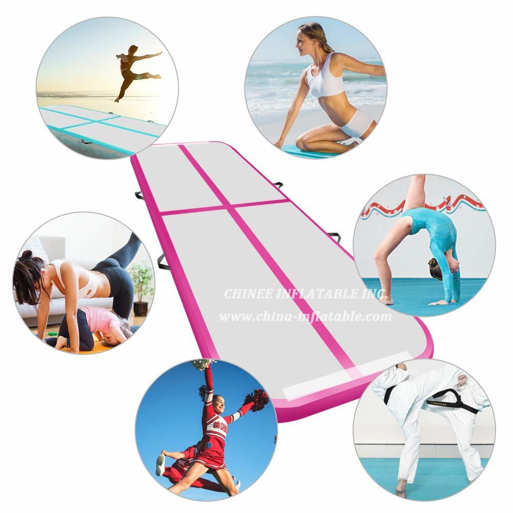 AT1-037 Inflatable Gymnastics Airtrack Tumbling Air Track Floor Trampoline For Home Use/Training/Cheerleading/Beach