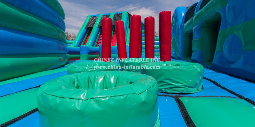 GF2-051 Inflatable Funcity Jumping Bouncy Obstacle Inflatable Outdoor Playground