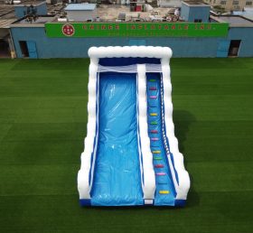 T8-3807 Deslizador de onda inflable Escalera de piscina clásica Deslizamiento comercial