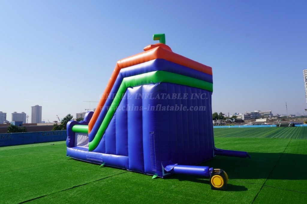 T8-2105C Minecraft Inflatable Slides