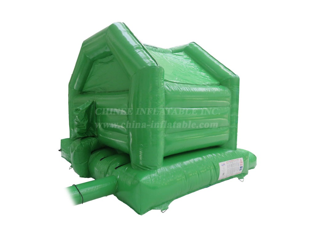 T2-4176 12X12Ft Green Party Bounce House & Disco Ready