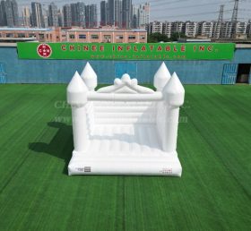 T2-3555 Castillo inflable de boda blanca