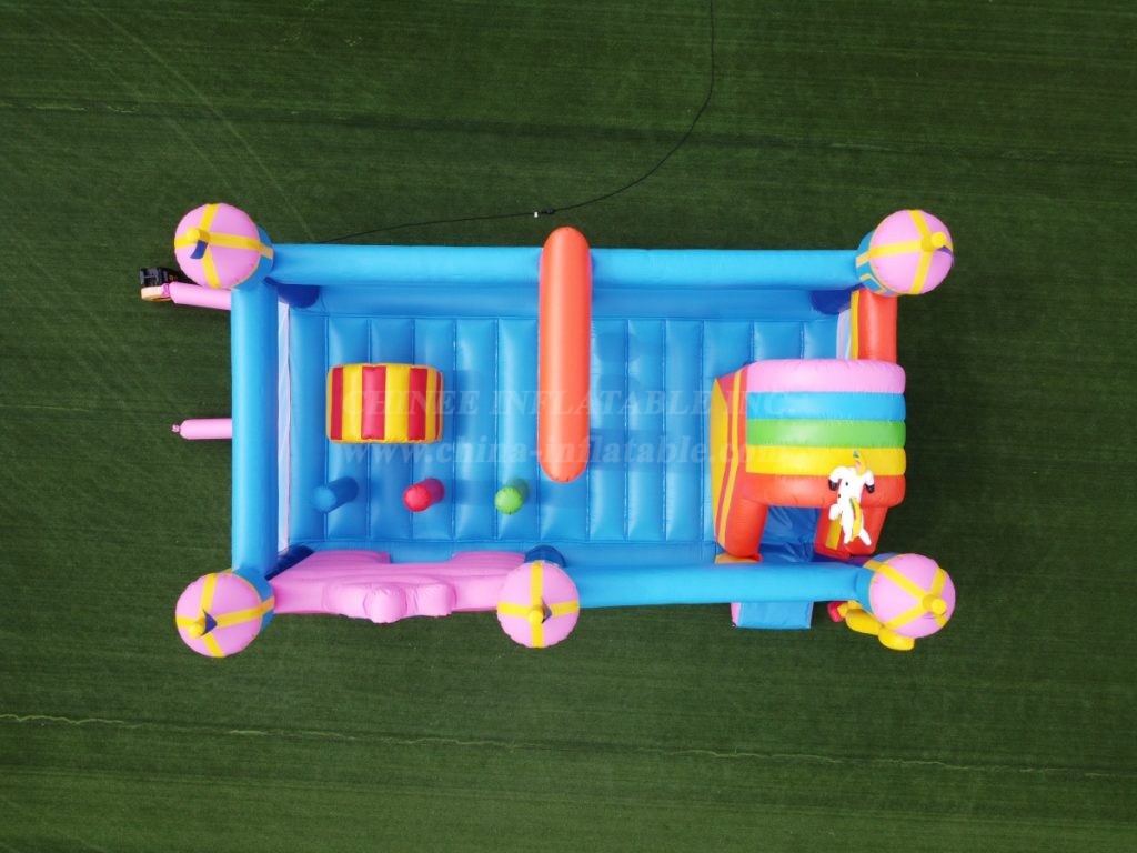 T2-4093B Custom Bouncy Castle With Slide