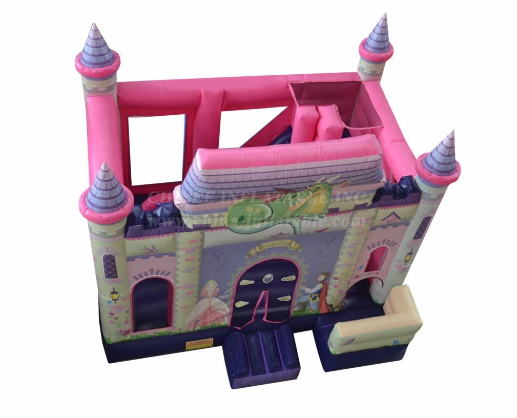 T2-4439 Princess Bouncy Castle & Slide