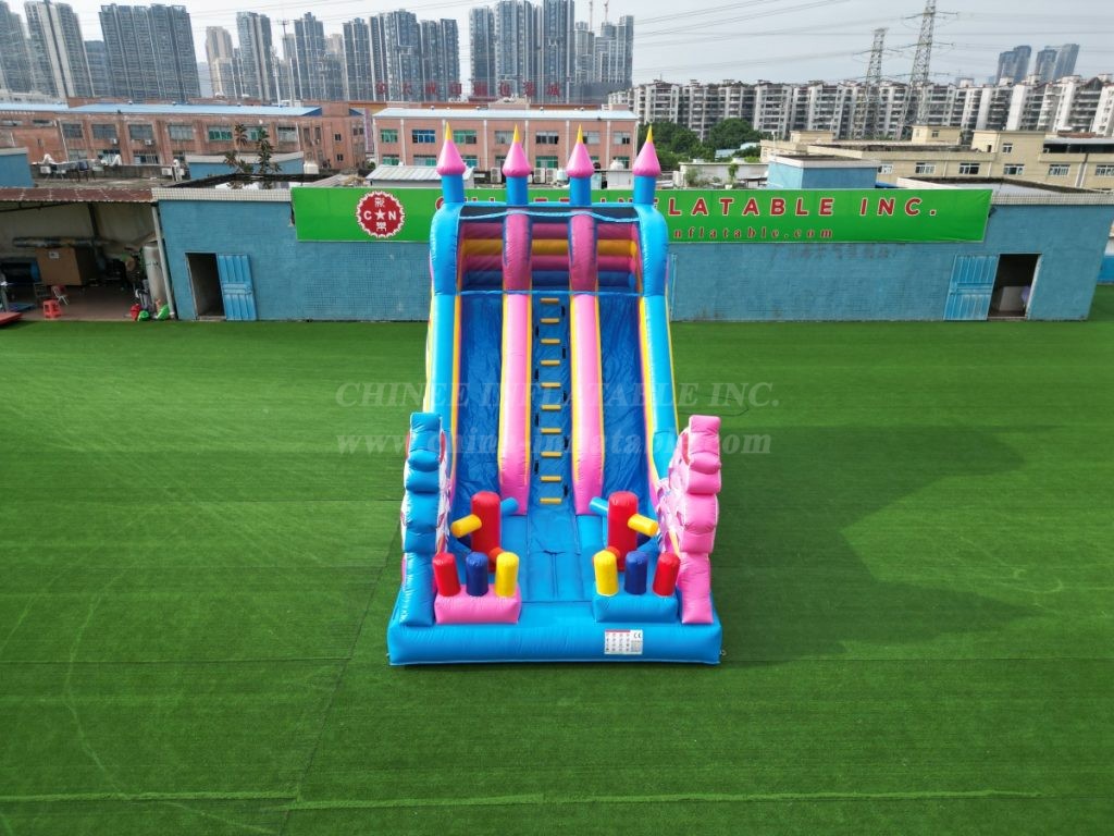 T8-4271 Unicorn Castle Inflatable Slide