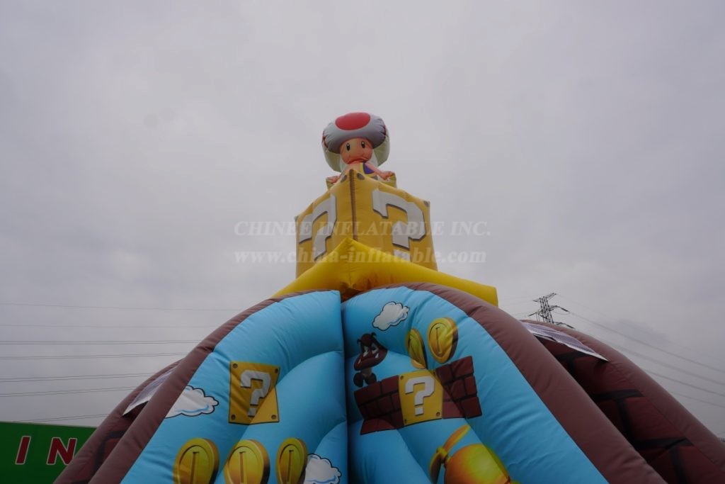 T2-4103B Super Mario Bouncy Castle With Slide