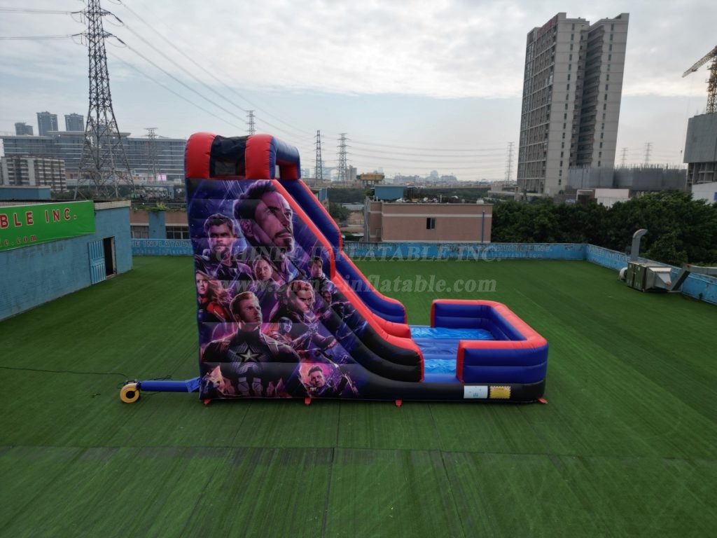 T8-6000 Avengers-Themed Inflatable Slide