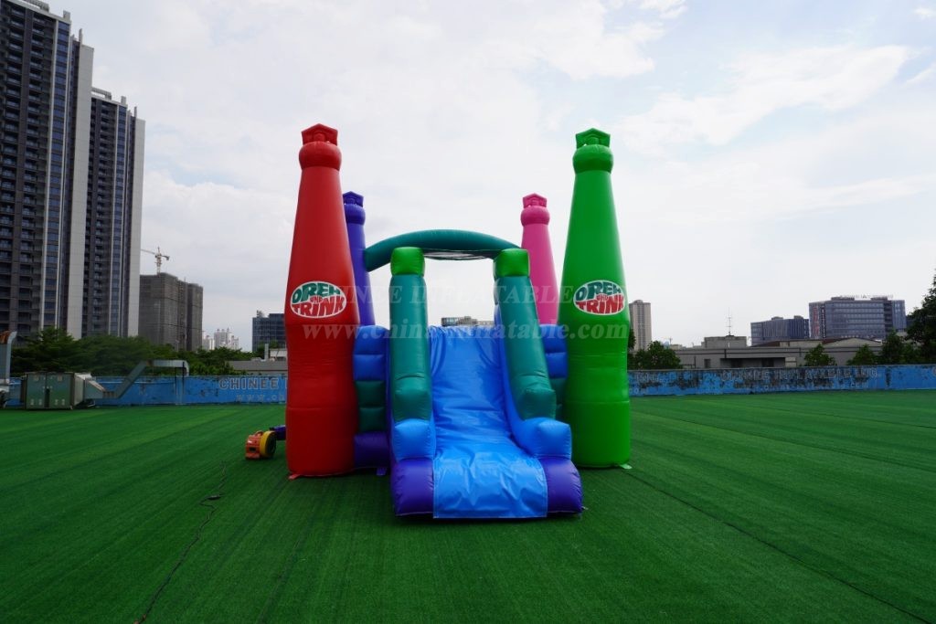 T2-8200 bottle shaped inflatable bounce house