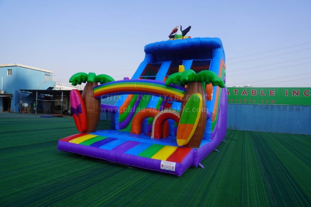 T8-4617 Tropical Paradise Inflatable Slide