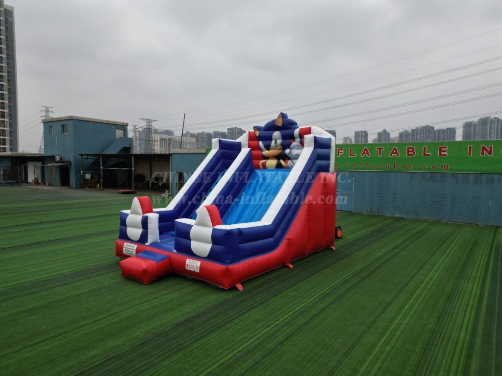 T8-108C Sonic Theme Inflatable Slide